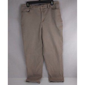 Gloria Vanderbilt Amanda Women's Tan/Khaki Bootcut Jeans Size 14